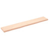 Półka, 180x30x(2-6) cm, surowe lite drewno dębowe