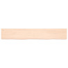 Półka, 180x30x(2-6) cm, surowe lite drewno dębowe