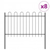 Ogrodzenie Ogrodowe 8 pcs Szary 13,6 x 1 m