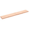 Półka, 200x30x(2-6) cm, surowe lite drewno dębowe