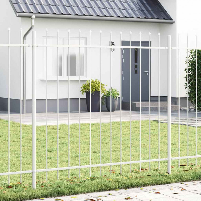 Ogrodzenie Ogrodowe 8 pcs Biały 13,6 x 1,5 m