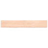 Półka, 200x30x(2-6) cm, surowe lite drewno dębowe
