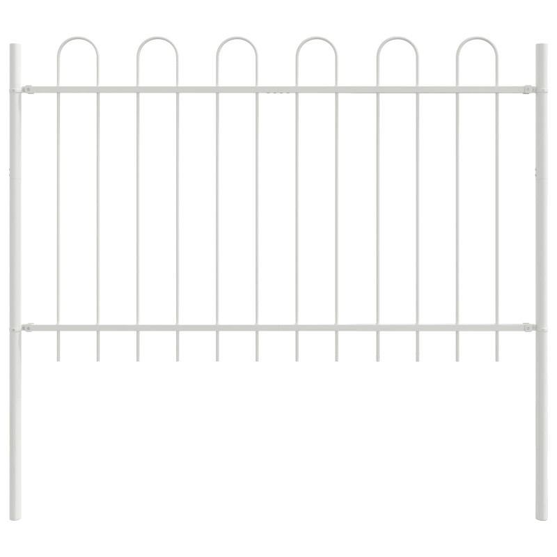 Ogrodzenie Ogrodowe 8 pcs Biały 13,6 x 0,8 m