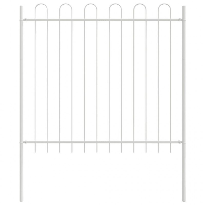 Ogrodzenie Ogrodowe 8 pcs Biały 13,6 x 1,5 m