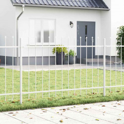 Ogrodzenie Ogrodowe 9 pcs Biały 15,3 x 0,8 m