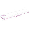 Półka, 200x40x(2-6) cm, surowe lite drewno dębowe