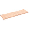 Półka, 200x60x(2-6) cm, surowe lite drewno dębowe