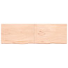 Półka, 200x60x(2-6) cm, surowe lite drewno dębowe