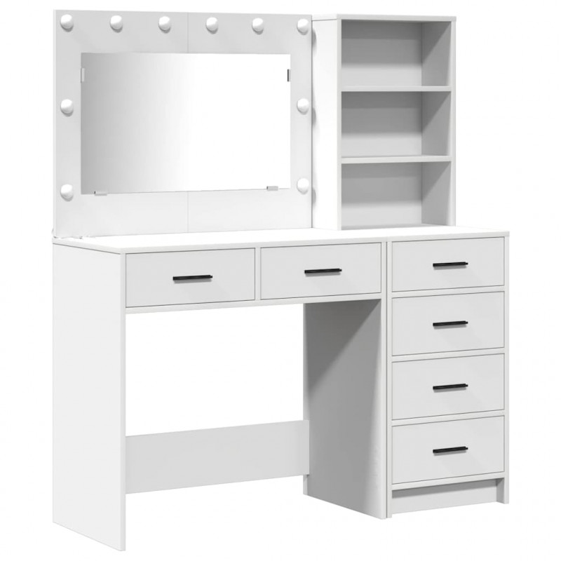 Toaletka Biały 78,5 x 41 x 135 cm Materiał drewnopochodny