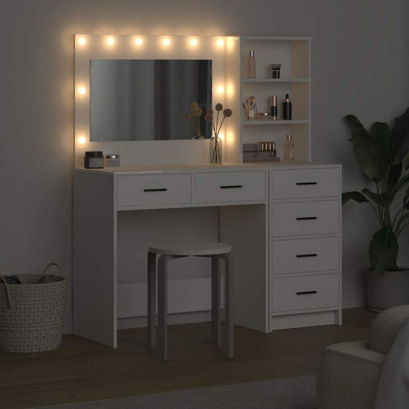 Toaletka Biały 78,5 x 41 x 135 cm Materiał drewnopochodny