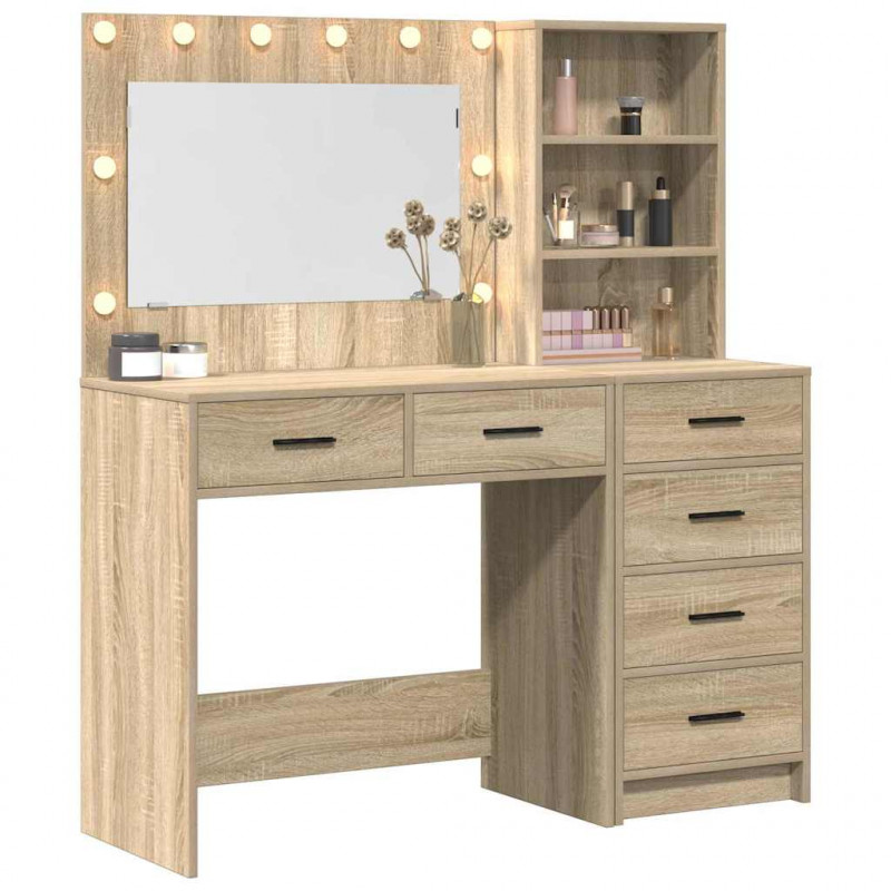 Toaletka Brązowy 78,5 x 41 x 135 cm Materiał drewnopochodny