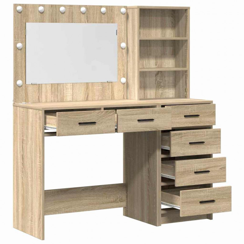 Toaletka Brązowy 78,5 x 41 x 135 cm Materiał drewnopochodny