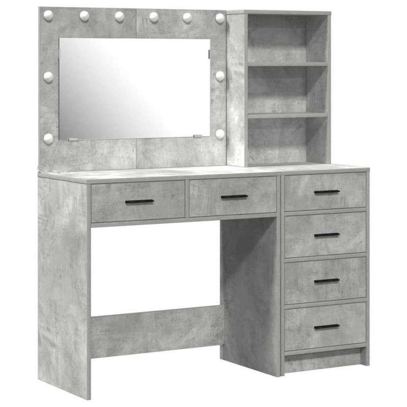 Toaletka Szary 78,5 x 41 x 135 cm Materiał drewnopochodny