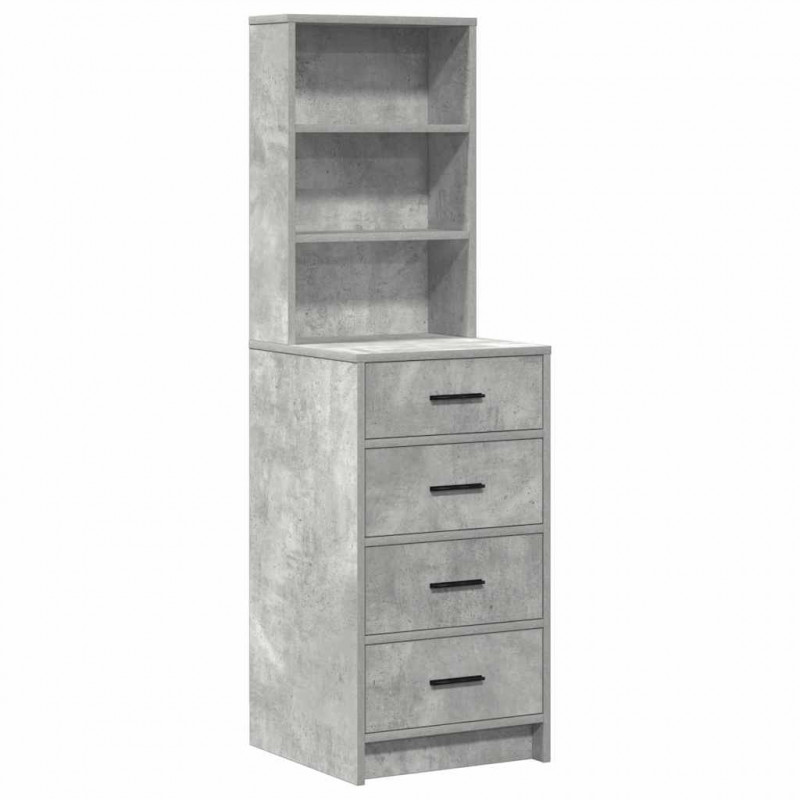 Toaletka Szary 78,5 x 41 x 135 cm Materiał drewnopochodny