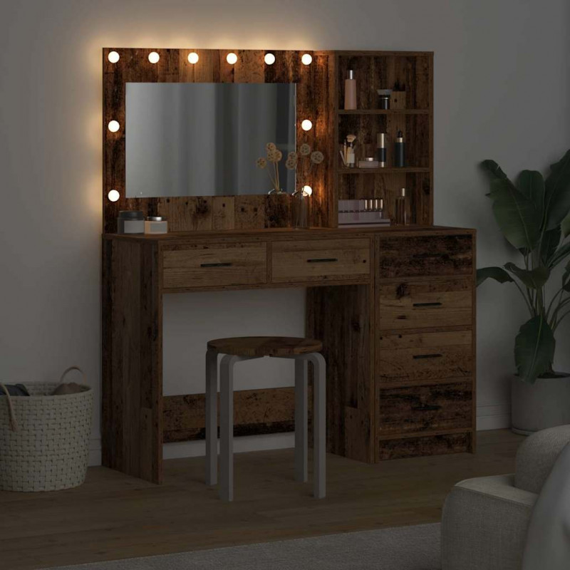 Toaletka Brązowy 78,5 x 41 x 135 cm Materiał drewnopochodny