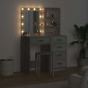 Toaletka 2 pcs Szary 50 x 41 x 135 cm Materiał drewnopochodny