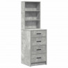 Toaletka 2 pcs Szary 50 x 41 x 135 cm Materiał drewnopochodny