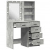 Toaletka 2 pcs Szary 50 x 41 x 135 cm Materiał drewnopochodny