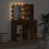 Toaletka 2 pcs Brązowy 50 x 41 x 135 cm Materiał drewnopochodny