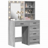 Toaletka 2 pcs Szary 50 x 41 x 135 cm Materiał drewnopochodny