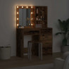 Toaletka 2 pcs Brązowy 50 x 41 x 135 cm Materiał drewnopochodny