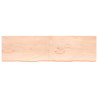 Półka, 220x60x(2-4) cm, surowe lite drewno dębowe