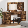 Toaletka z szufladą 3 pcs Dąb wędzony Materiał drewnopochodny