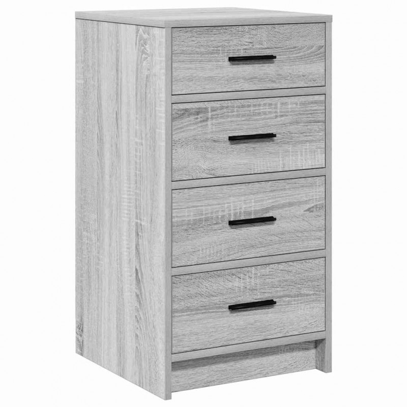 Toaletka z szufladą 3 pcs Szary Sonoma Materiał drewnopochodny