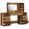 Toaletka 3 pcs Brązowy 40 x 41 x 135 cm Materiał drewnopochodny
