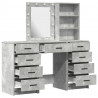Toaletka 3 pcs Szary 40 x 41 x 135 cm Materiał drewnopochodny