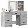 Toaletka 3 pcs Szary 40 x 41 x 135 cm Materiał drewnopochodny