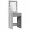 Toaletka 3 pcs Szary 40 x 41 x 135 cm Materiał drewnopochodny