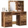 Toaletka 3 pcs Brązowy 40 x 41 x 135 cm Materiał drewnopochodny