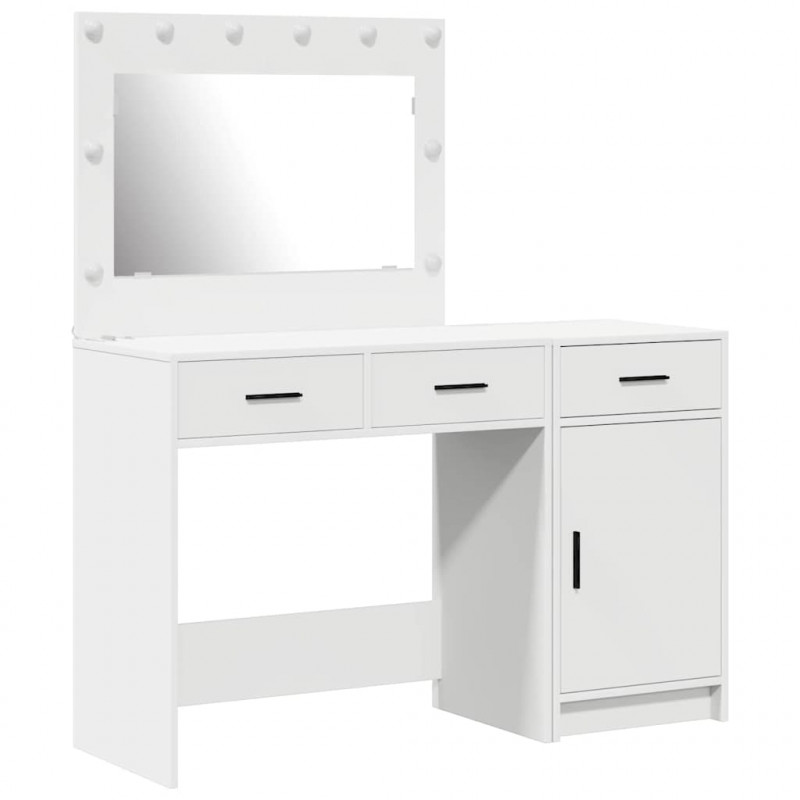 Toaletka 2 pcs Biały 40 x 41 x 75 cm Materiał drewnopochodny
