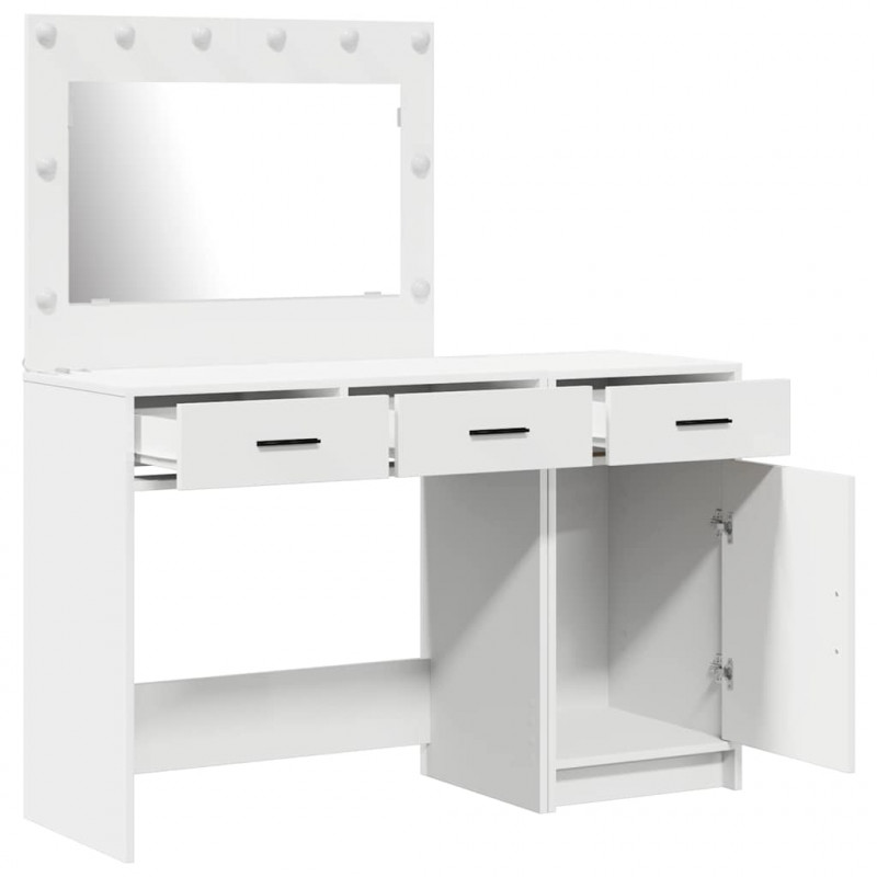 Toaletka 2 pcs Biały 40 x 41 x 75 cm Materiał drewnopochodny