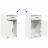 Toaletka 2 pcs Biały 40 x 41 x 75 cm Materiał drewnopochodny