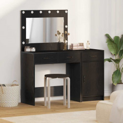 Toaletka 2 pcs Czarny 40 x 41 x 75 cm Materiał drewnopochodny