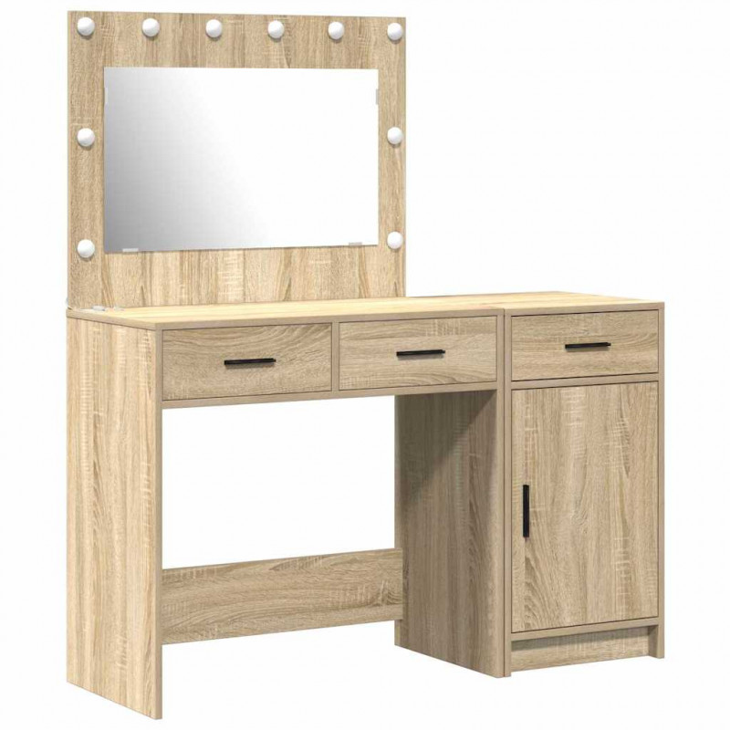 Toaletka 2 pcs Brązowy 40 x 41 x 75 cm Materiał drewnopochodny
