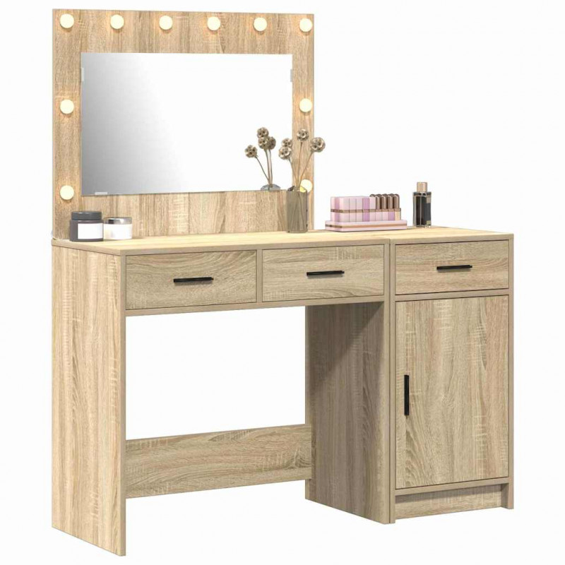 Toaletka 2 pcs Brązowy 40 x 41 x 75 cm Materiał drewnopochodny