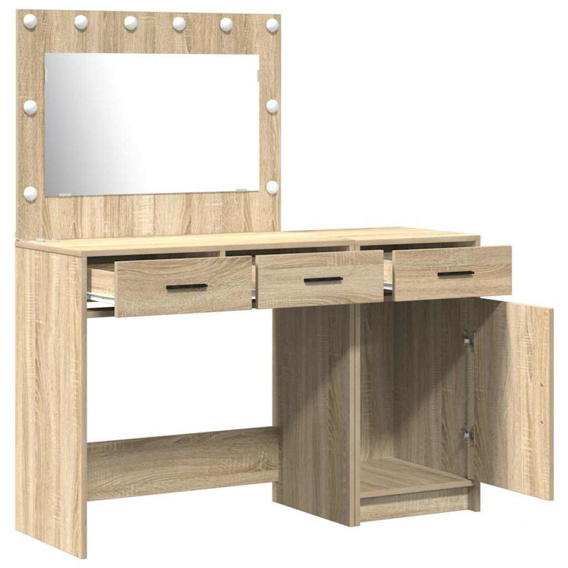 Toaletka 2 pcs Brązowy 40 x 41 x 75 cm Materiał drewnopochodny