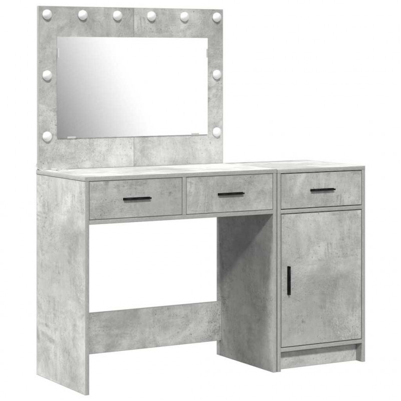 Toaletka 2 pcs Szary 40 x 41 x 75 cm Materiał drewnopochodny