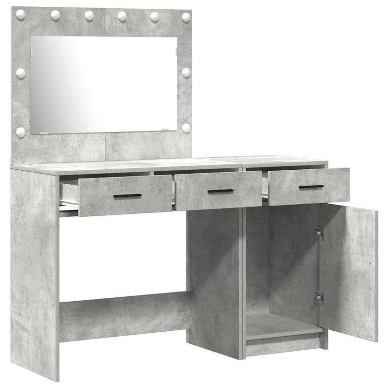 Toaletka 2 pcs Szary 40 x 41 x 75 cm Materiał drewnopochodny