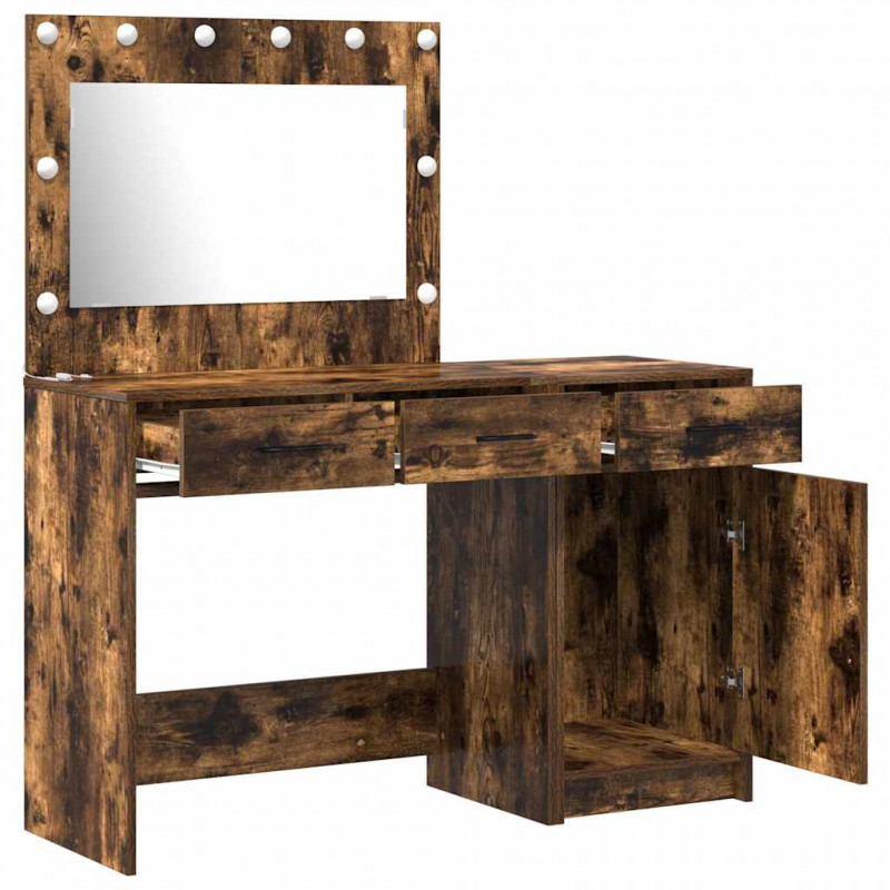Toaletka 2 pcs Brązowy 40 x 41 x 75 cm Materiał drewnopochodny
