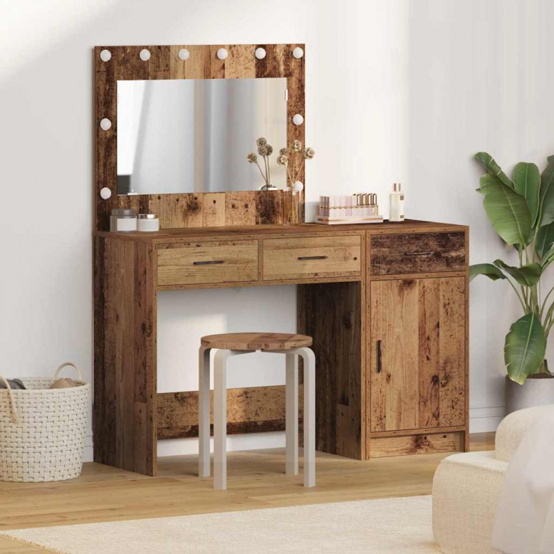 Toaletka 2 pcs Brązowy 40 x 41 x 75 cm Materiał drewnopochodny