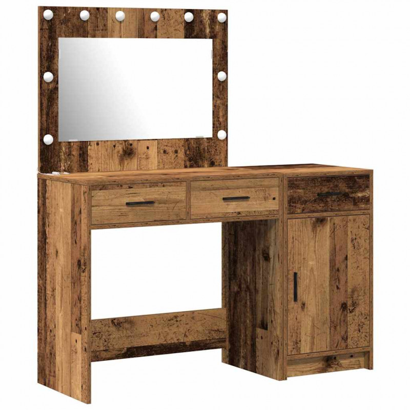 Toaletka 2 pcs Brązowy 40 x 41 x 75 cm Materiał drewnopochodny