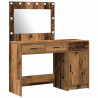 Toaletka 2 pcs Brązowy 40 x 41 x 75 cm Materiał drewnopochodny