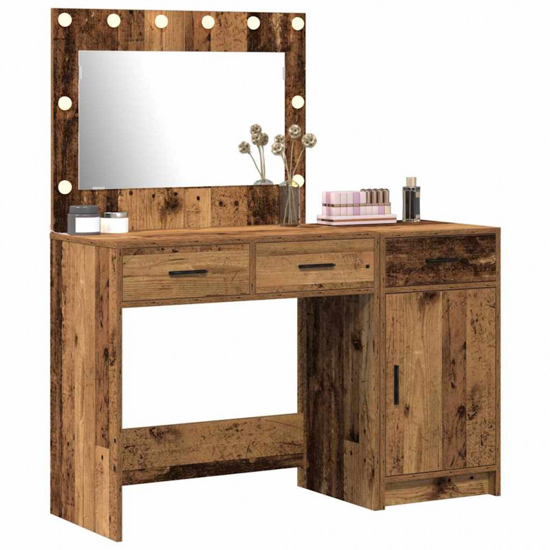 Toaletka 2 pcs Brązowy 40 x 41 x 75 cm Materiał drewnopochodny