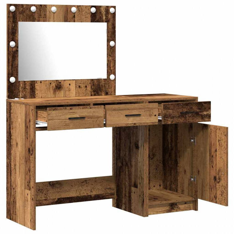 Toaletka 2 pcs Brązowy 40 x 41 x 75 cm Materiał drewnopochodny