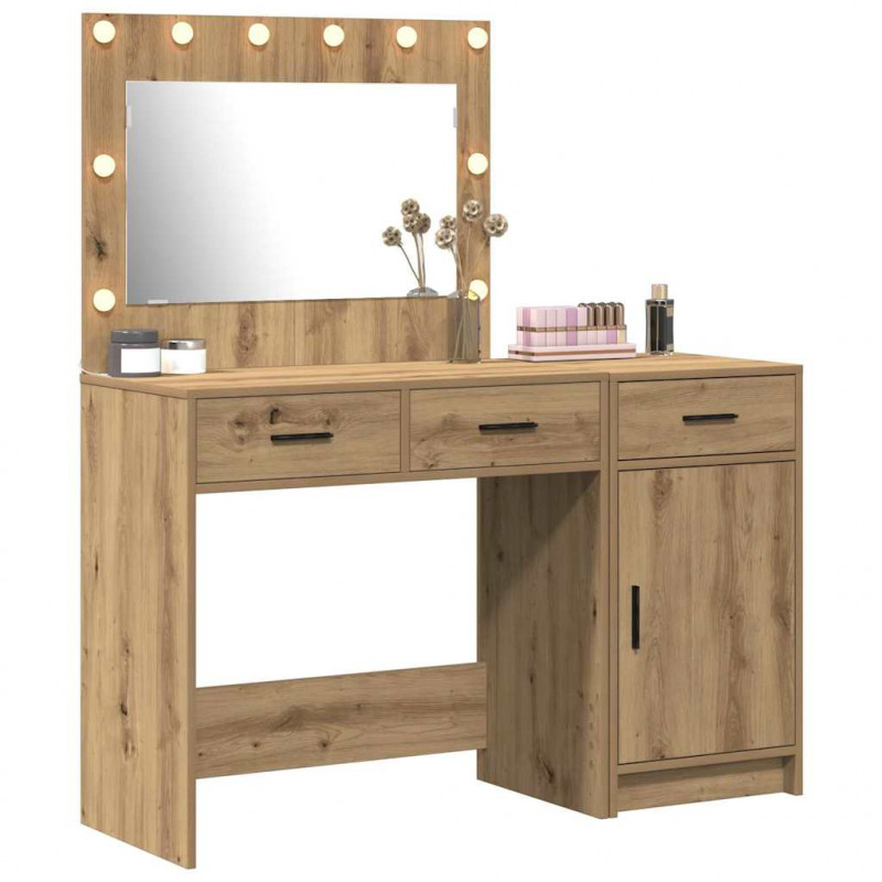Toaletka 2 pcs Brązowy 40 x 41 x 75 cm Materiał drewnopochodny