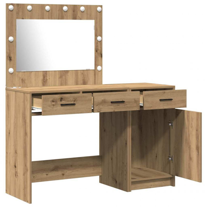 Toaletka 2 pcs Brązowy 40 x 41 x 75 cm Materiał drewnopochodny